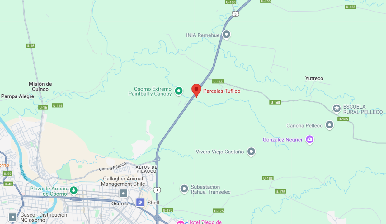 mapa parcelas de trufilco